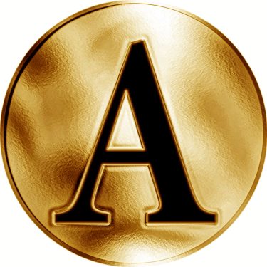 Náhled Reverzní strany - Česká jména - Albert - velká zlatá medaile 1 Oz